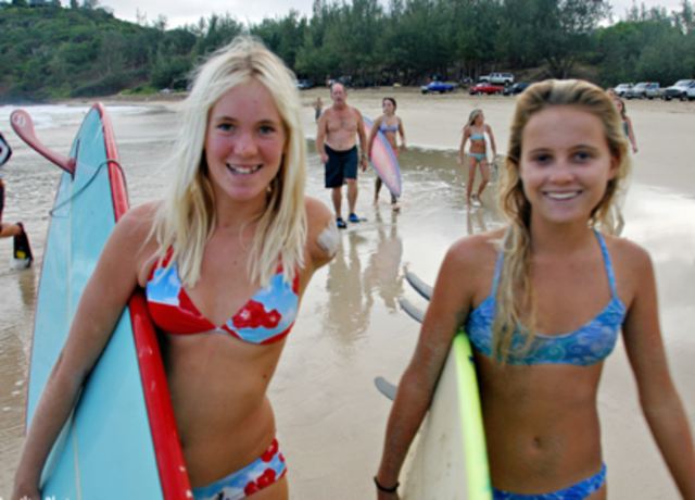 Bethany's First Surf After the Attack