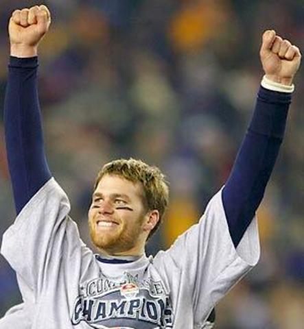 Patriots win thier second superbowl in 3 years.