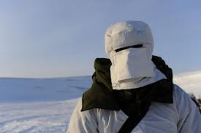 police set up in the Canadian arctic