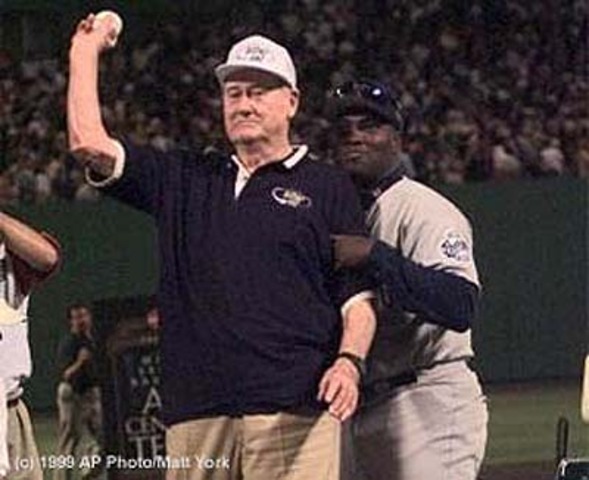Ted Throws out First Pitch at All-Star Game