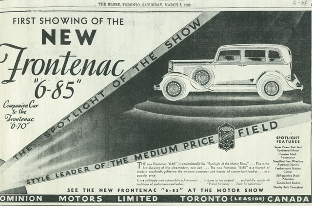 Production of the Frontenac.