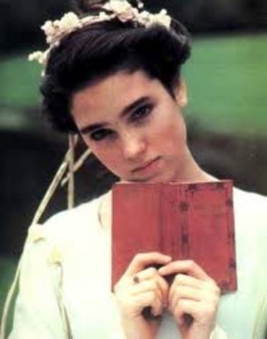 We meet Sarah reading out of her book about the Labrynth