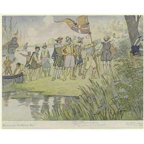 Initial landing and enslavement