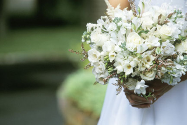 Today I was the flower girl at my moms wedding