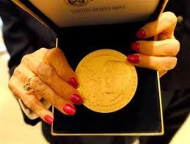 He recieved United States Congressional Gold Medal