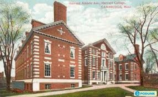 Started going to harvard.