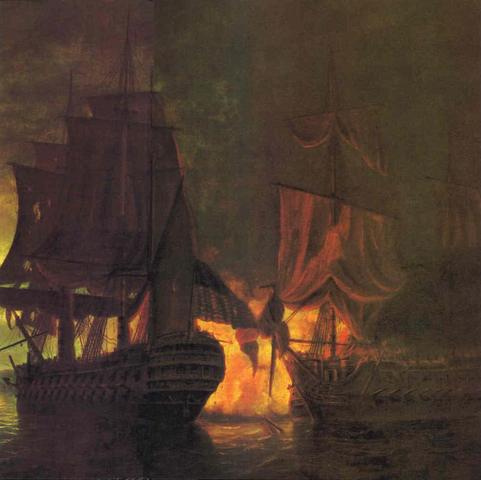 John Paul Jones defeats the Serapis