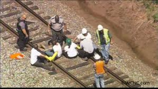 Allen is arrested for sitting on train tracks