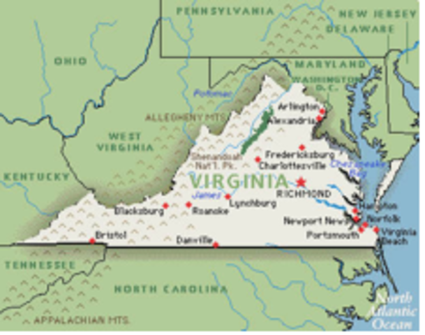 British Pulled out of Virgina