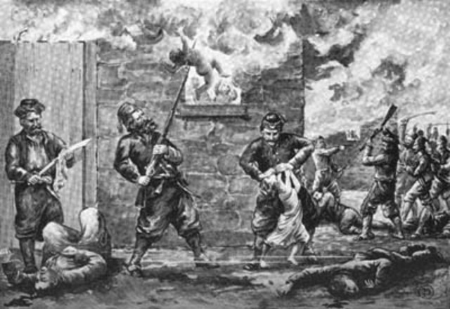 Burning of Woman and Children