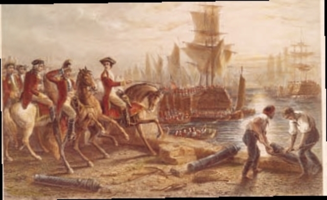 British Evacuate Boston