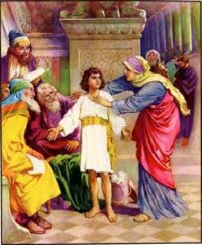 The visit to the temple as a boy