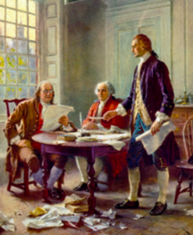 Writting of Declaration of Independence