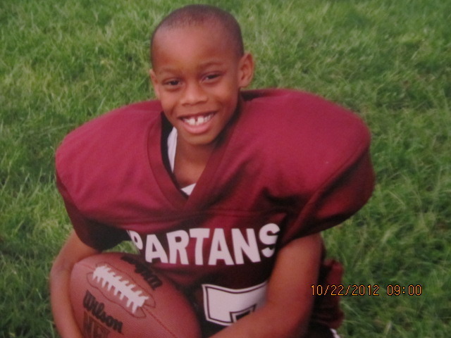 My first time playing football