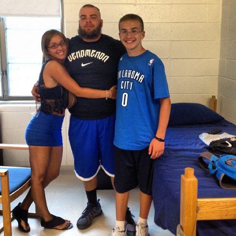 Dropping Matthew off at College):