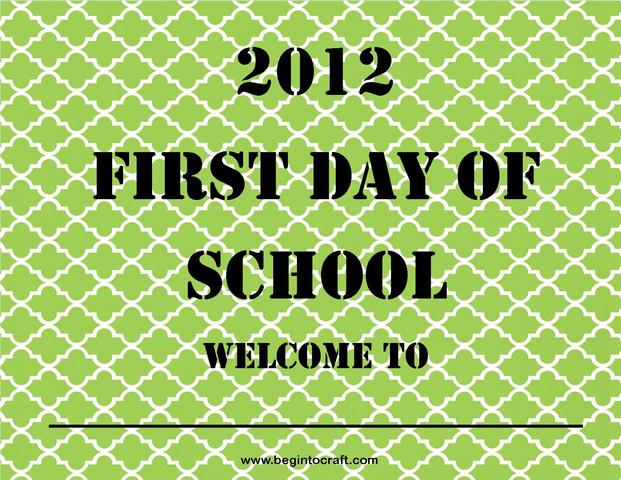First Day Of School