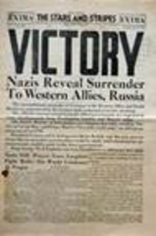 V E day (gernans surrendur)