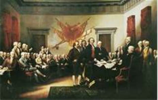 Declaration of Independence signed