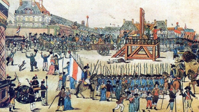 End of the Reign of Terror-execution of Robespierre