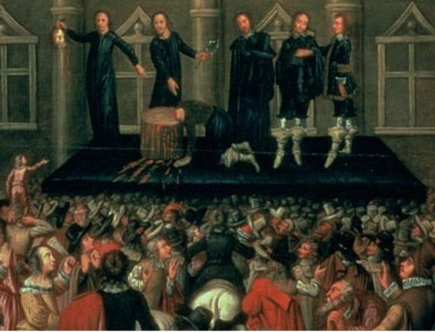 King Charles I Exectured