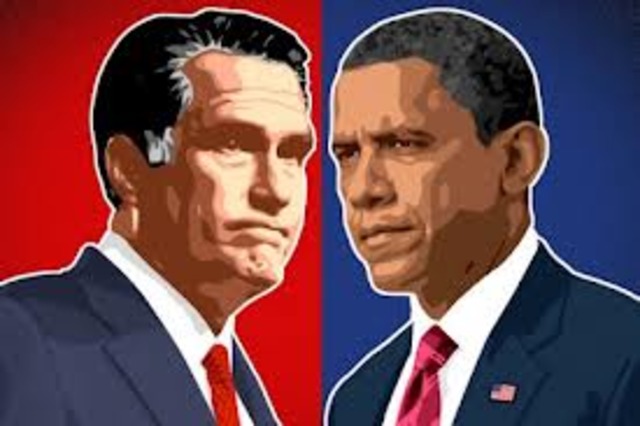 Obama and Mit Romney debate
