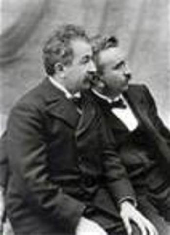 First Motion Picture Projected