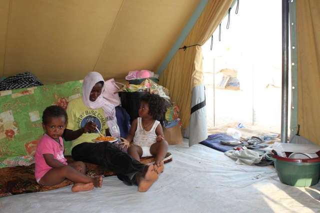 Refugiados vivem em situação precária