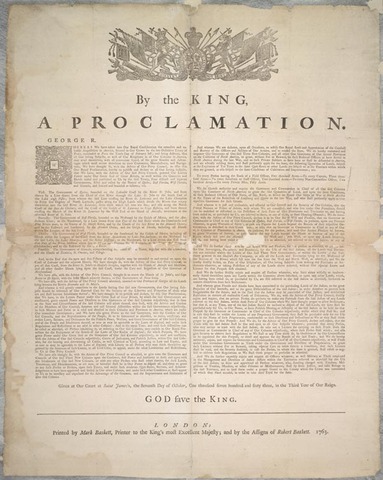 Royal Proclomation 1763