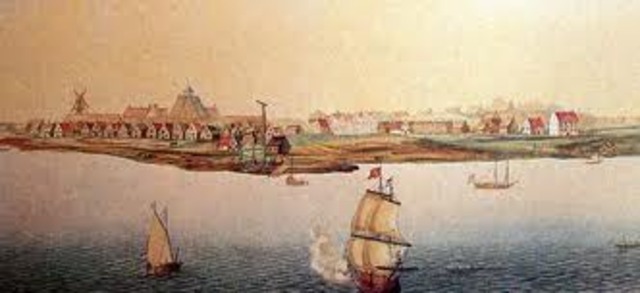 English fleet captured New Amsterdam