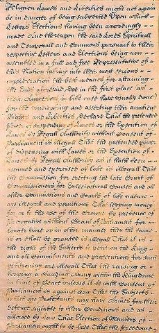 The Bill of Rights of 1689