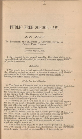 Virginia Constitution provides for public schools