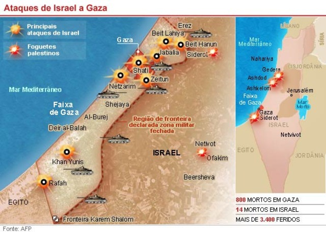 primeira operação de Israel a Faixa por terra