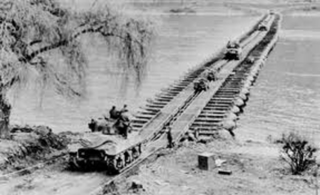 The Crossing Of The Rhine River.