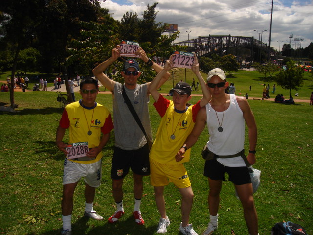 Participo en la Media Maraton Bogota