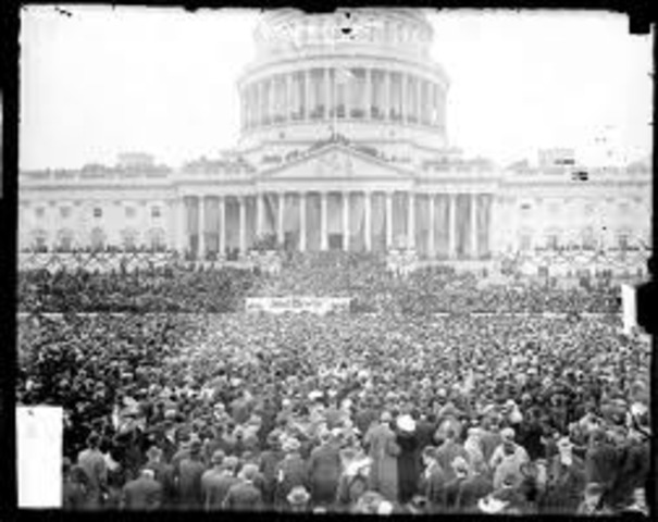 Woodrow WIlson's inauguration