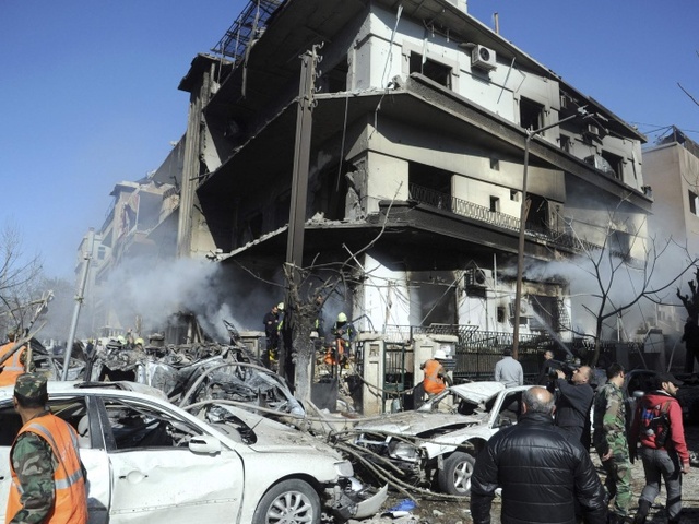 Explosão em um prédio de Damasco