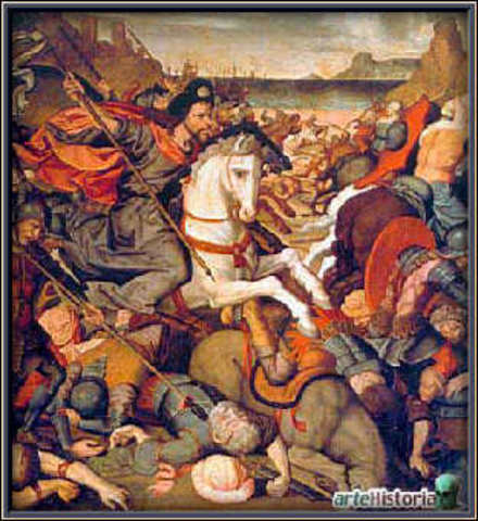 Los islámicos entran en la península