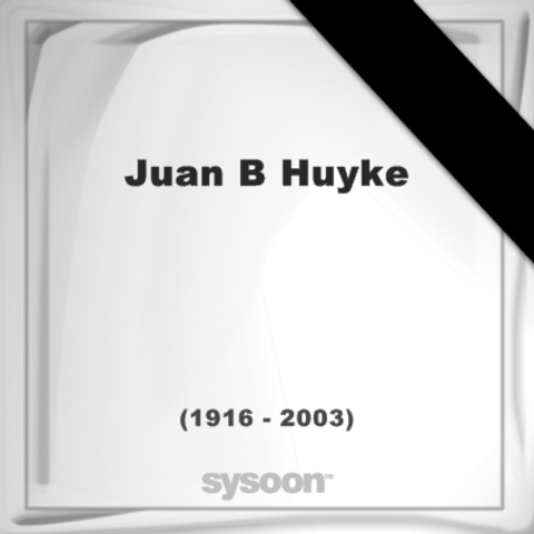 Juan B. Huyke  Period (1921-1930)