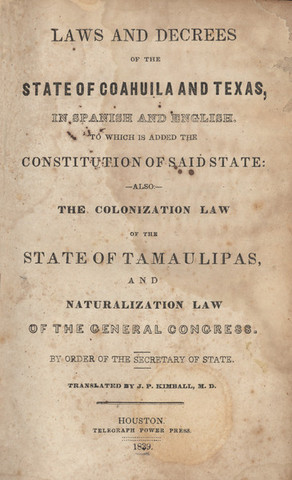 State Colonization Law