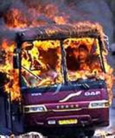 Burning Bus