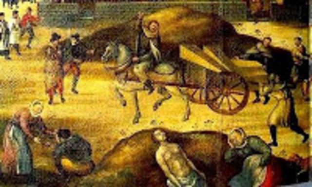 crisis social por epidemias de la peste.