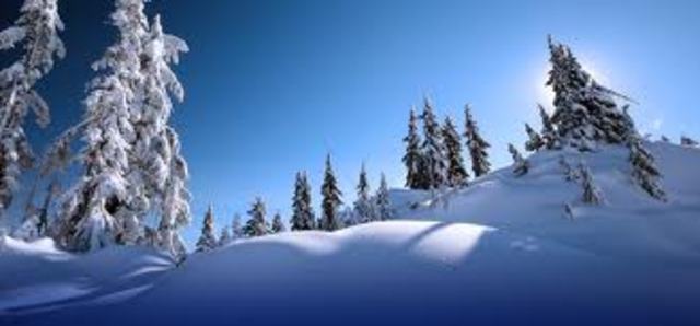 Saw snow for the first time