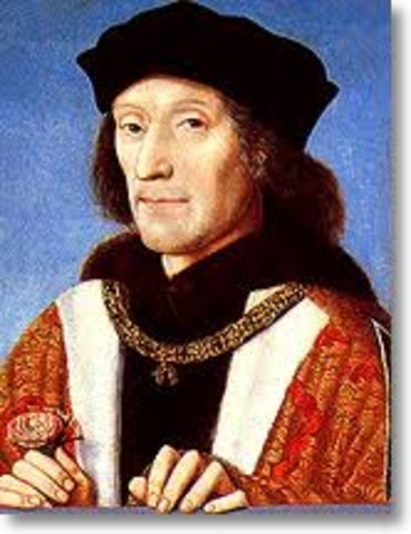 Henry Tudor (Henry VII) is crowned King of England