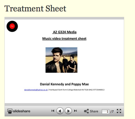 Treatment Sheet