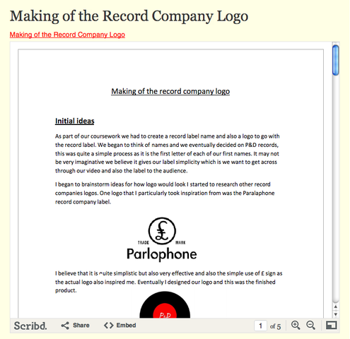 Making of the Record Label Logo