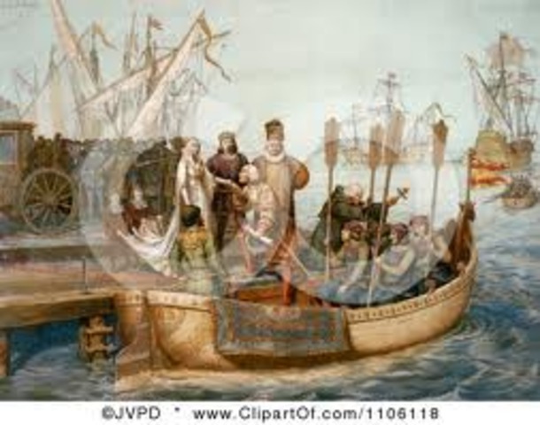 Colombus' first voyage