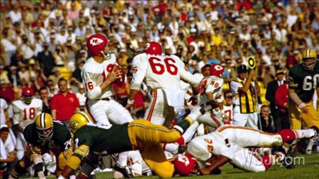 THE FIRST SUPER BOWL! Held in the L.A. Memorial Coliseum, in L.A., California.