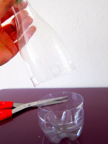 cortar  botella plastica