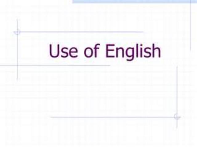 The use of English