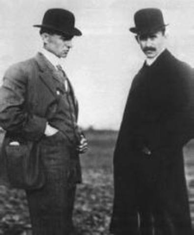 The Wright Brothers make their first flight